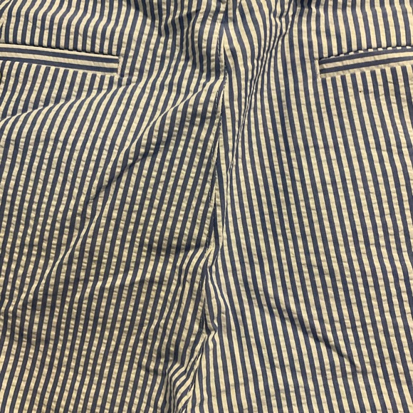 Vtg JCP Men 38x35 Blue Pinstripe 100% Cotton Seersucker Coastal Preppy Pants - Picture 4 of 8